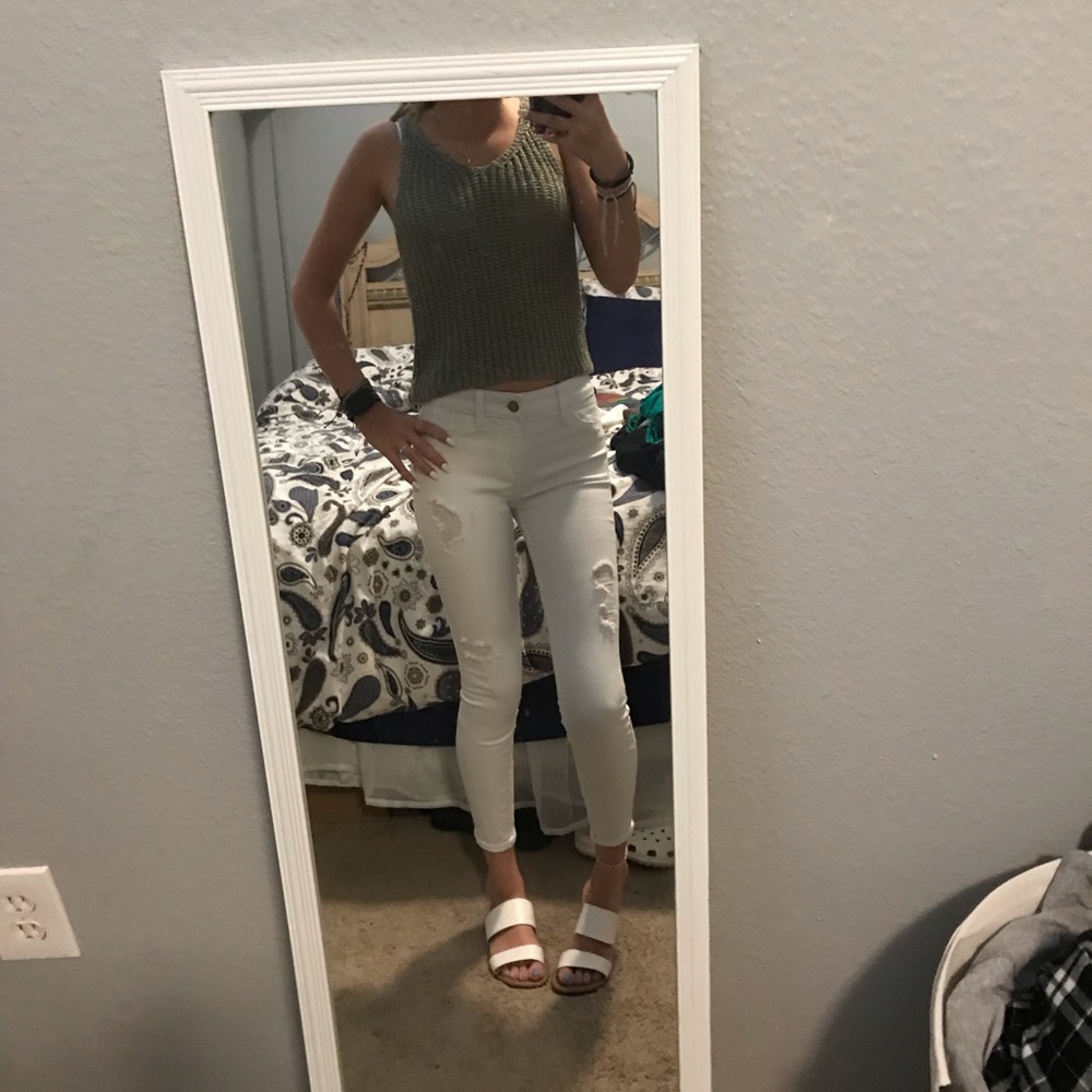 Green tank top